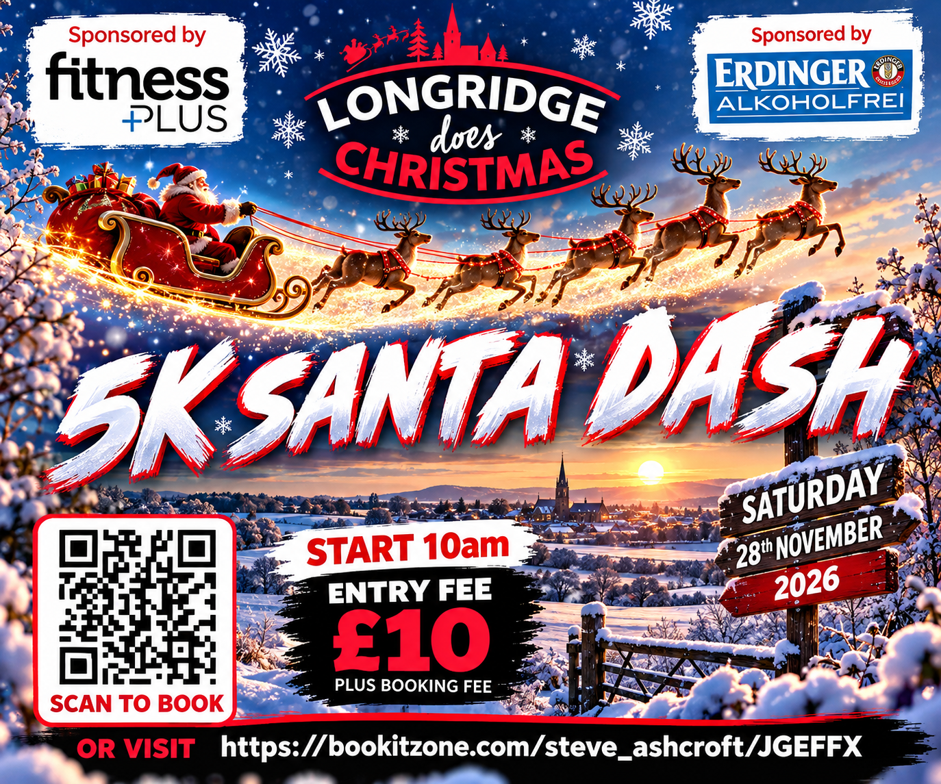 The Love Longridge Santa Dash poster