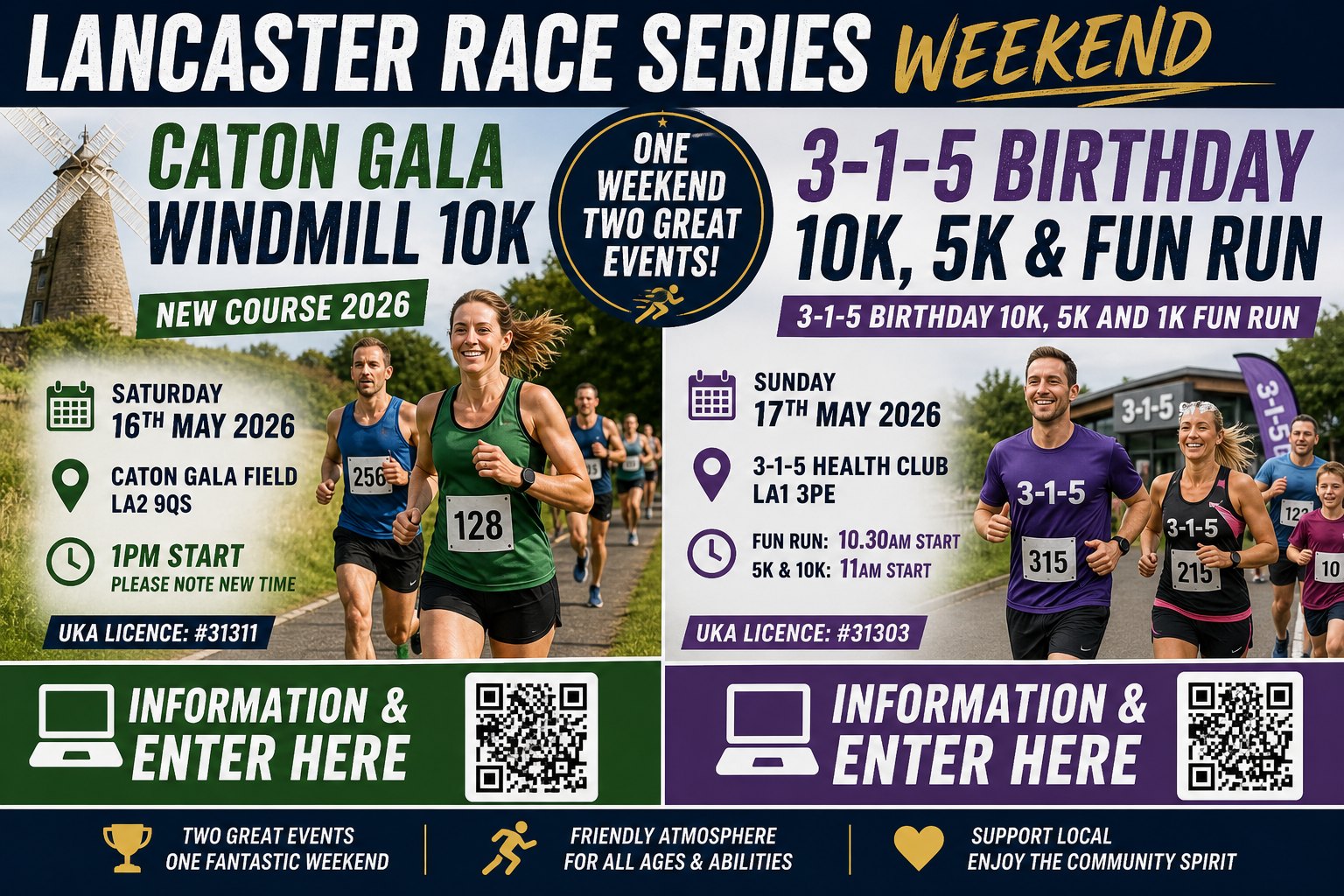 315 Birthday Fun Run poster