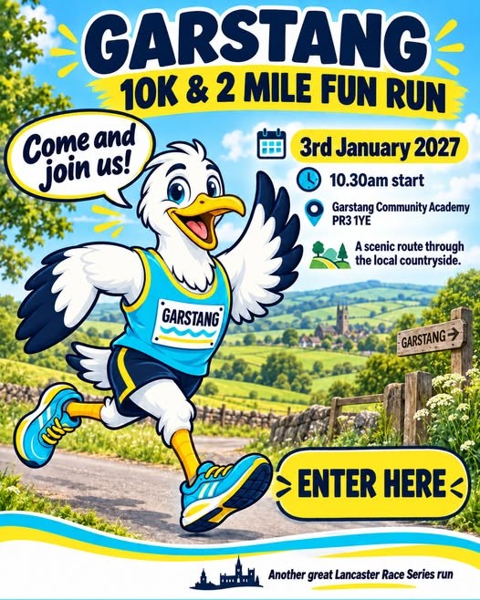 Garstang 10K & 2 Mile Fun Run poster