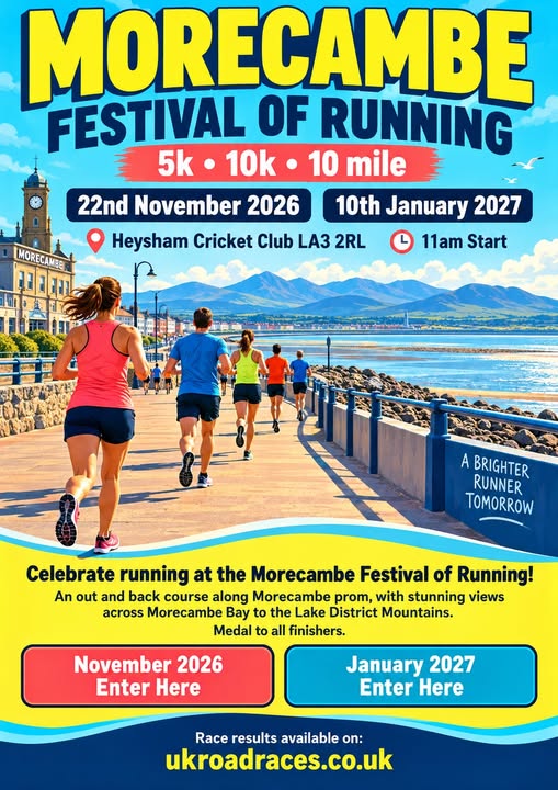 Morecambe Festival of Running poster