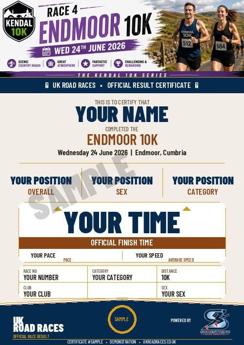 Certificate 2.0 sample for this race