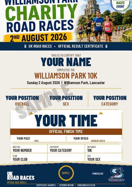 Certificate 2.0 sample for this race