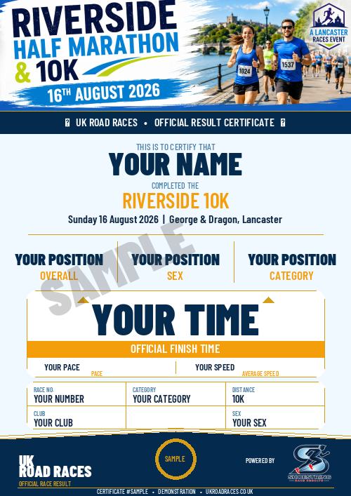 Certificate 2.0 sample for this race