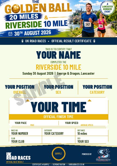 Certificate 2.0 sample for this race